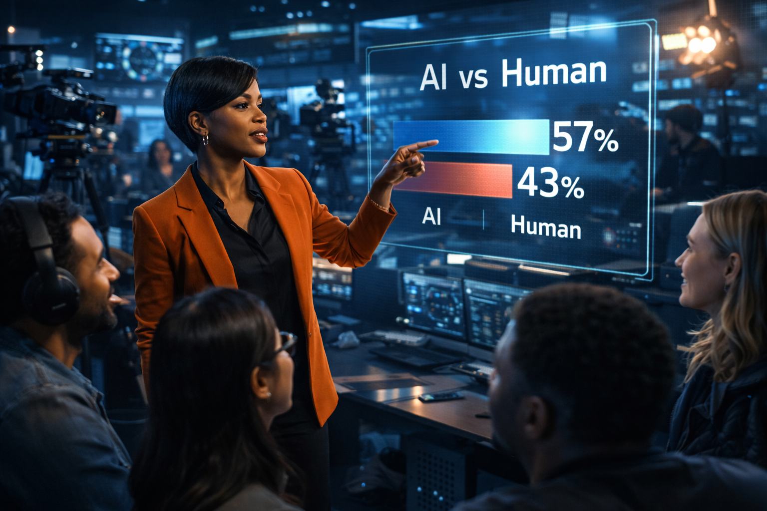 AI vs Human - showing the preference for human judgment